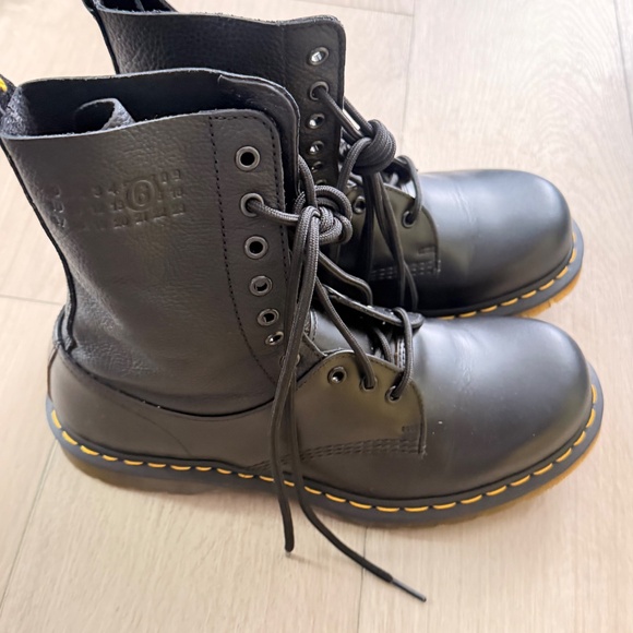 Dr Martens 1490 / 1461 MM6 LEATHER LACE UP BOOTS main image 10